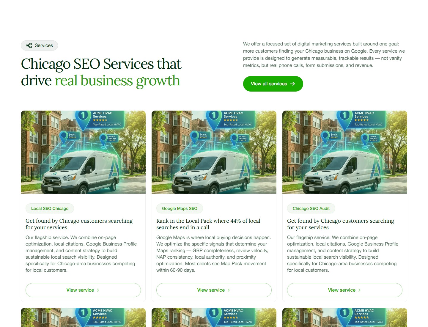 Services — каталог із 6 послуг