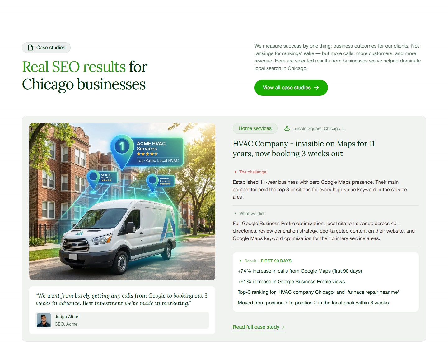 Case studies — слайд 1 карусель кейсів