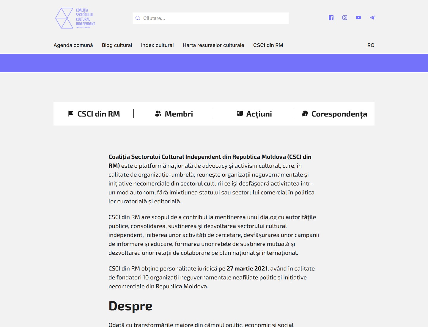 Despre CSCI з табами