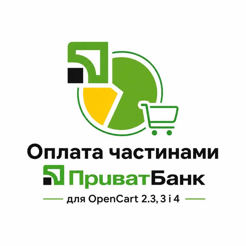 Оплата частинами ПриватБанк для OpenCart 2.3, 3 і 4