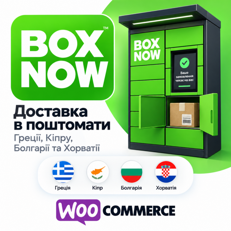 BOX NOW Lockers for WooCommerce — parcel locker delivery in Greece, Cyprus, Bulgaria and Croatia