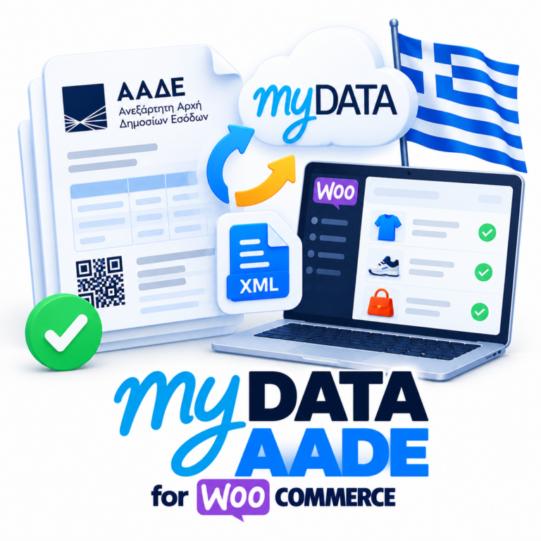 myDATA AADE for WooCommerce — ΑΛΠ / ΑΠΥ receipts to myDATA for businesses exempt from the ΦΗΜ