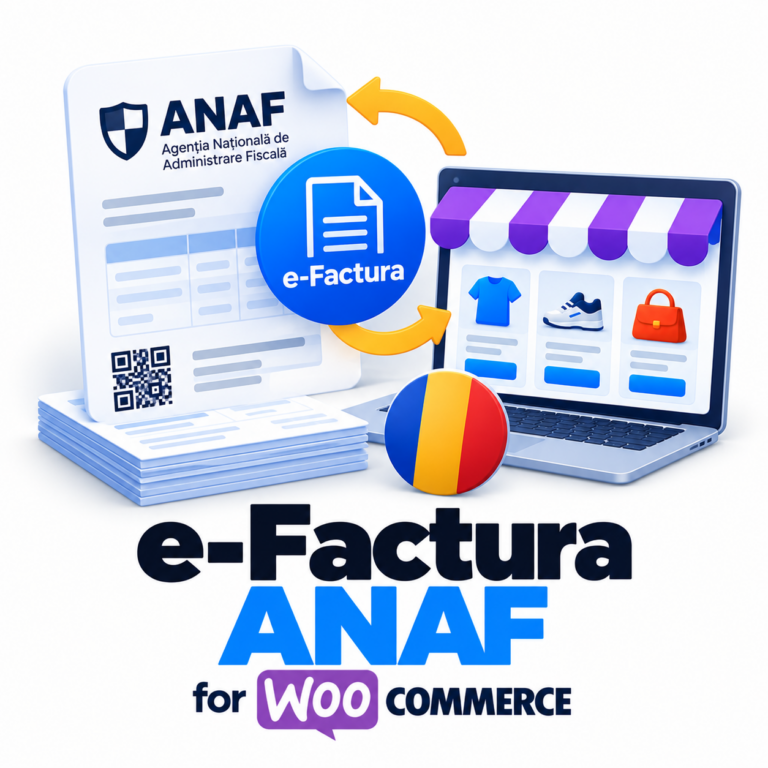 e-Factura ANAF for WooCommerce — RO e-Factura invoices to ANAF (SPV) straight from orders