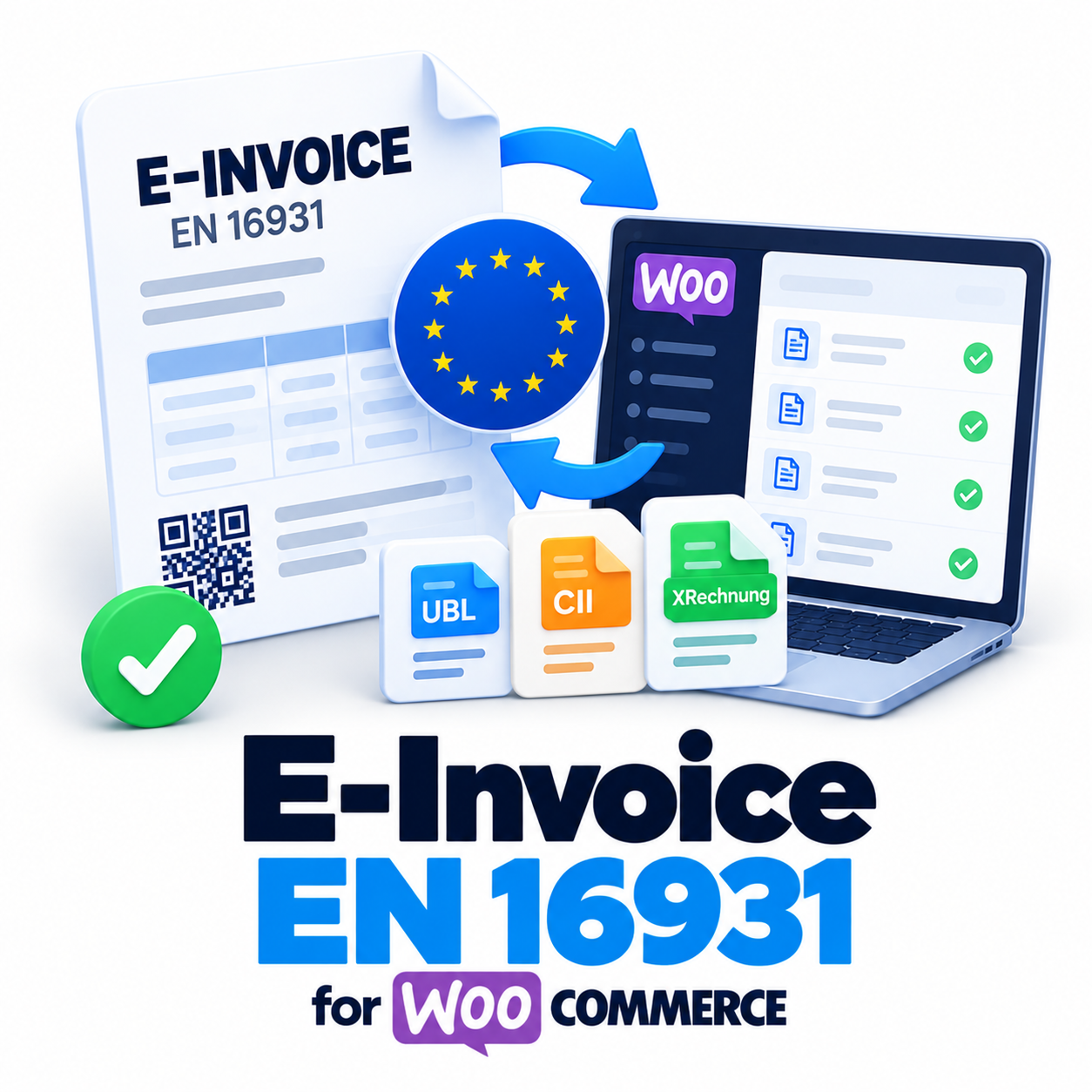 E-Invoice EN 16931 для WooCommerce — ZUGFeRD, Factur-X и XRechnung из заказов