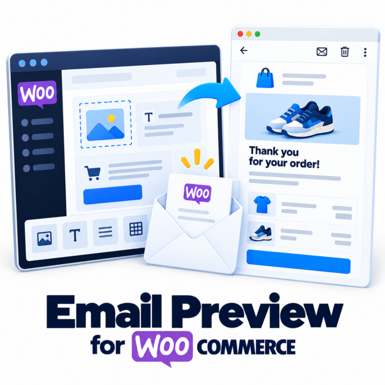 Email Preview for WooCommerce — preview any store email on a real order and send a test copy
