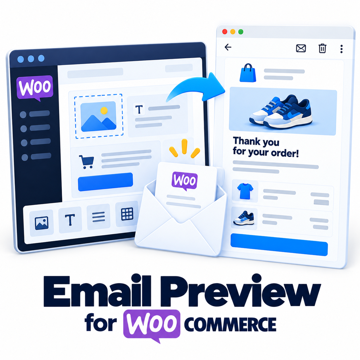 Email Preview для WooCommerce — просмотр любого письма магазина на реальном заказе и тестовая копия