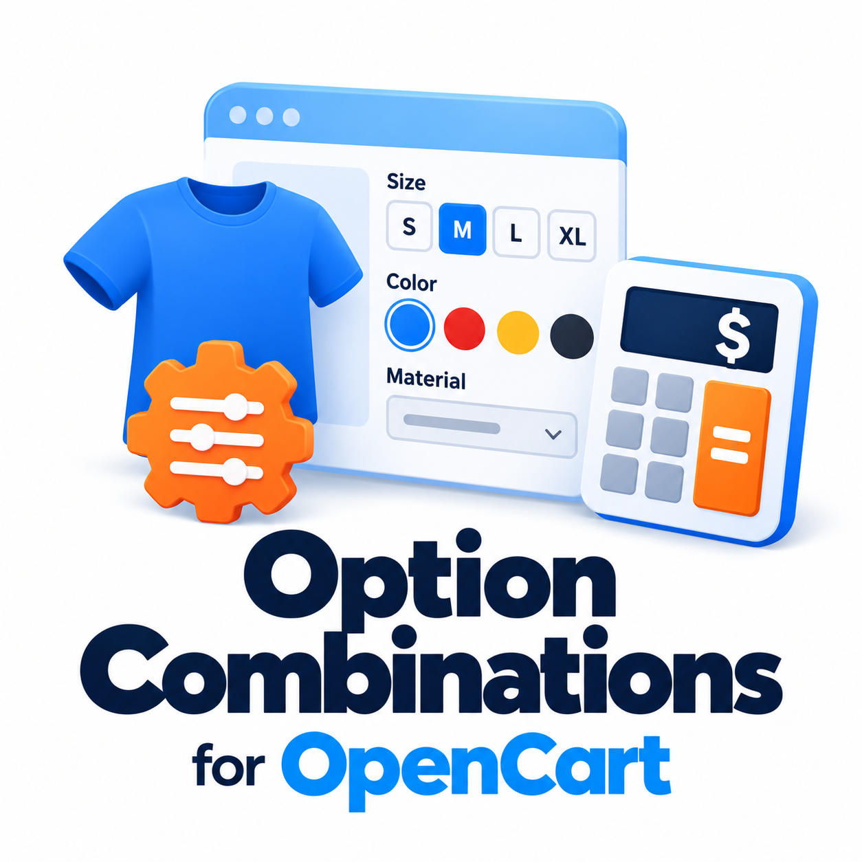 Option Combinations для OpenCart — комбинации опций: остаток, цена и артикул каждого варианта