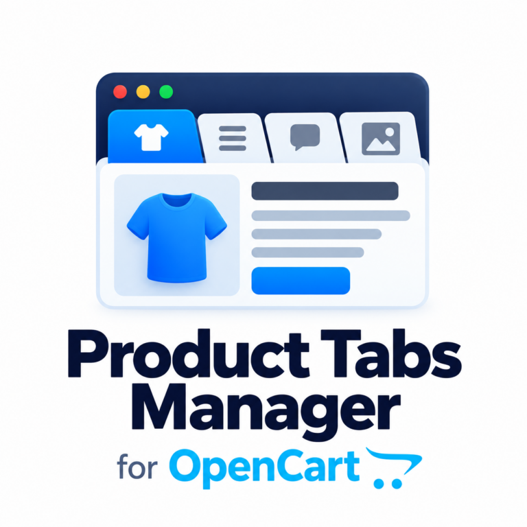 Product Tabs Manager for OpenCart 2.3, 3.x and 4.x — custom product tabs