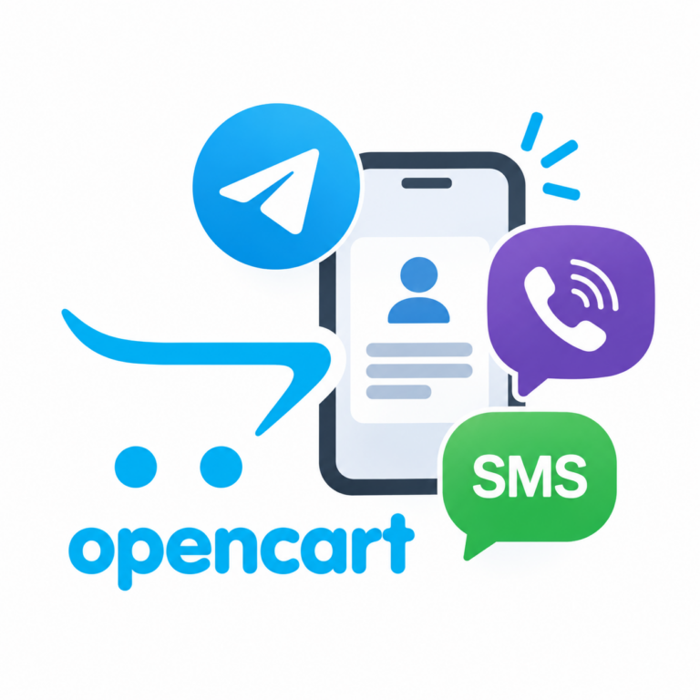 Telegram notifications and Viber/SMS for customers for OpenCart