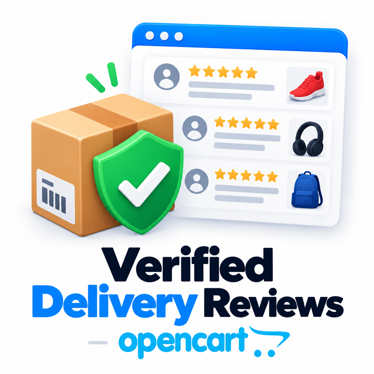 Verified Delivery Reviews для OpenCart — отзывы только после получения посылки