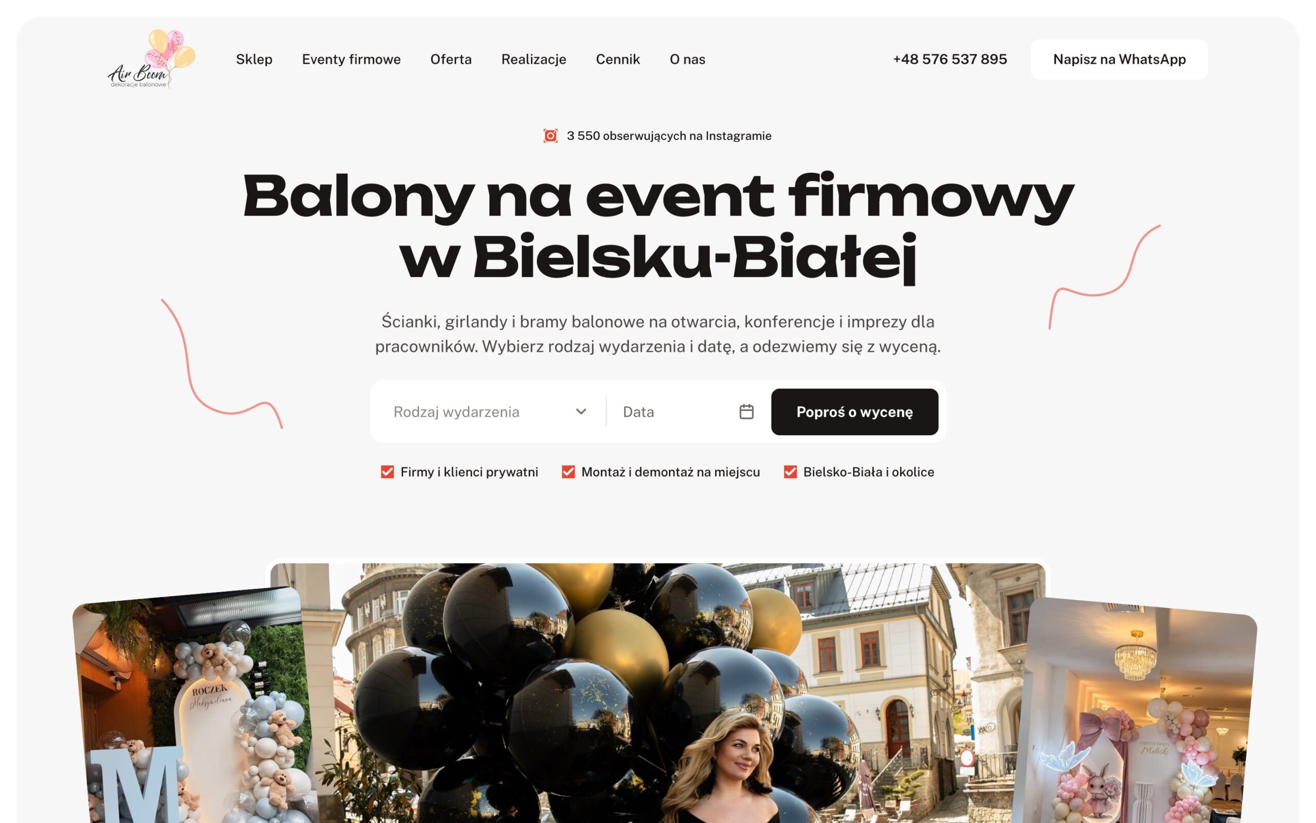 Головна airboom.pl — «Balony na event firmowy w Bielsku-Białej»