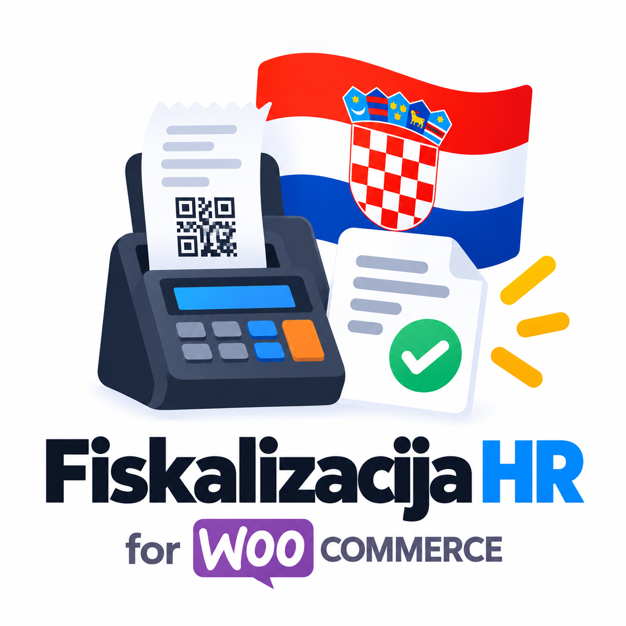 Fiskalizacija HR для WooCommerce — фіскалізація чеків у CIS Porezne uprave (ZKI, JIR, QR)