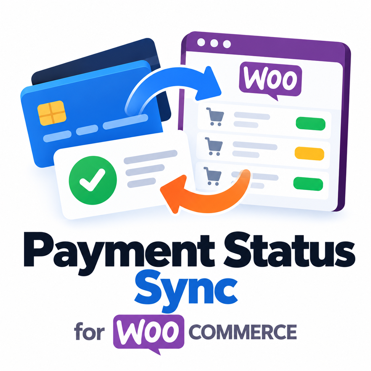 Payment Status Sync для WooCommerce — звірка замовлень «Очікування оплати» з платіжною системою: LiqPay, monobank, WayForPay, Portmone, Stripe, PayPal