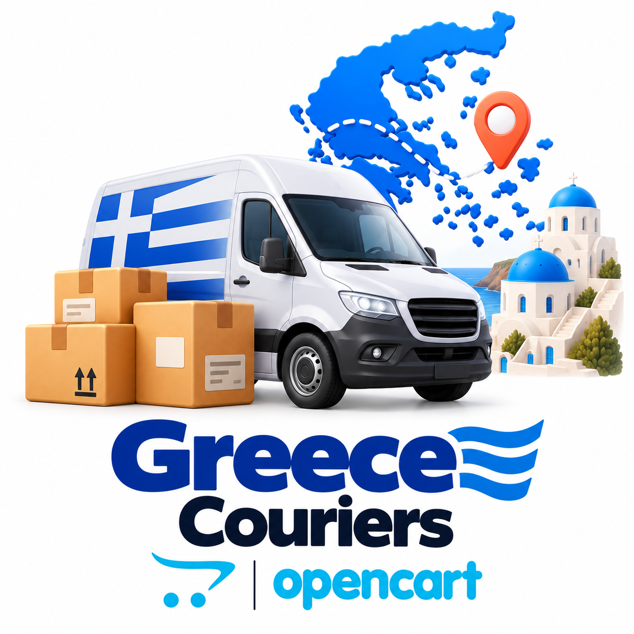 Greece Couriers — модуль доставки ACS, ELTA, Geniki і Speedex для OpenCart: на адресу, в ACS store / SmartPoint / locker