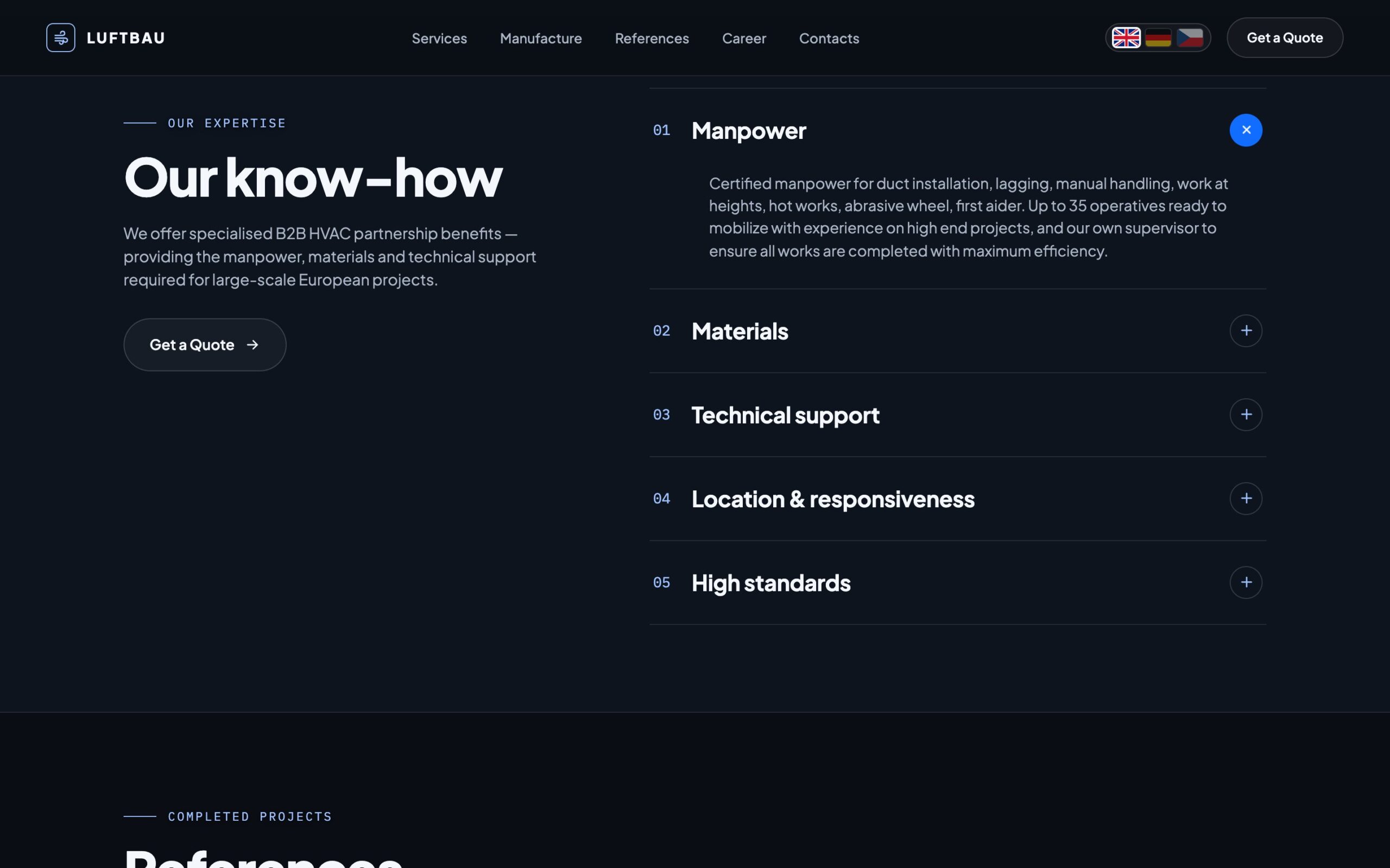 Our know-how — an accordion of strengths