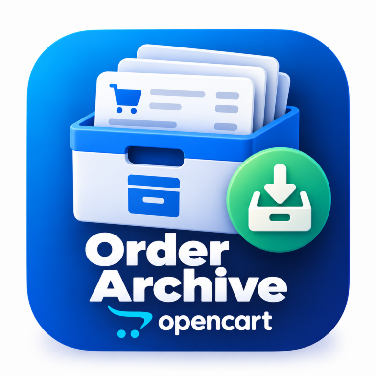 Order Archive for OpenCart — archive old orders without losing their history