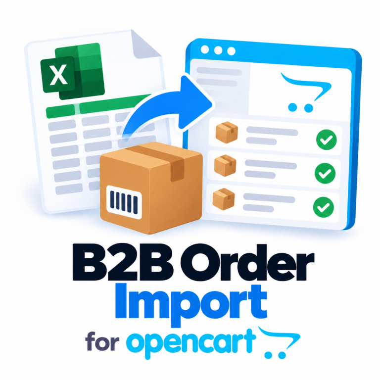 B2B Order Import for OpenCart — turn a customer purchase order in Excel, CSV or PDF into an order