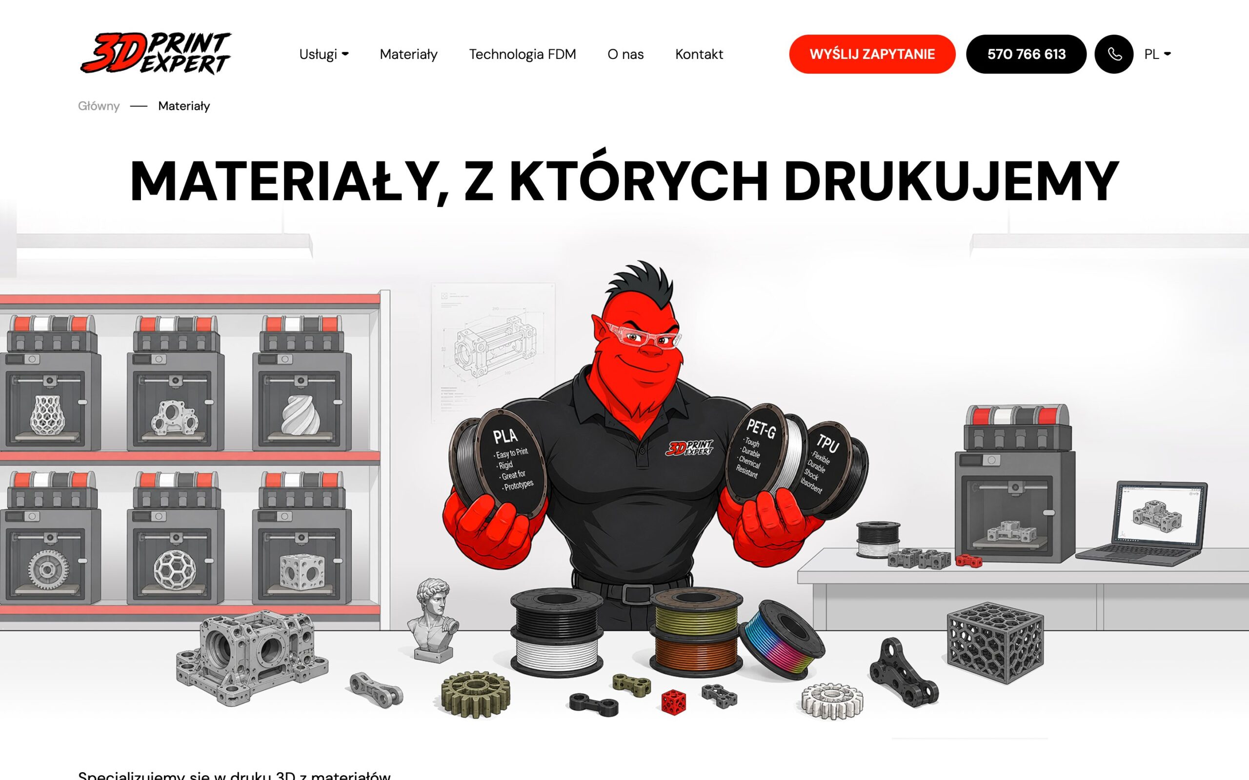 Materiały, z których drukujemy page